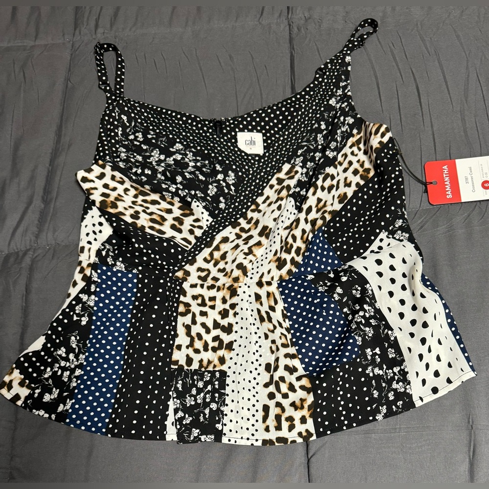 NWT CAbi Samantha Crossover Cami size 6